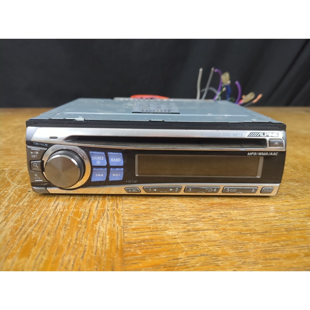 Vtg ALPINE CDE-9873 Car Audio Stereo‎ In Dash CD Unit - TESTED